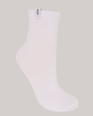 Media deportiva color blanco para mujer, marca BABALÚ, referencia 92763, vista lateral. Compra al por mayor en int.babalu.com.co en USD.