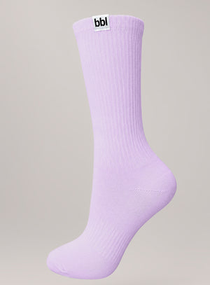 Media deportiva color morado para mujer, marca BABALÚ, referencia 0694, vista lateral. Compra al por mayor en int.babalu.com.co en USD.