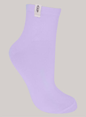 Media deportiva color morado para mujer, marca BABALÚ, referencia 92763, vista lateral. Compra al por mayor en int.babalu.com.co en USD.