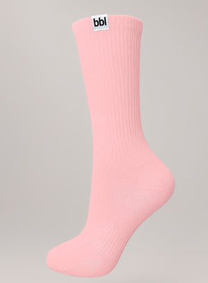 Media deportiva color rosado para mujer, marca BABALÚ, referencia 0694, vista lateral. Compra al por mayor en int.babalu.com.co en USD.