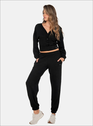 Pantalon casual color negro para mujer, marca BABALÚ, referencia 111573, vista frontal. Compra al por mayor en int.babalu.com.co en USD.