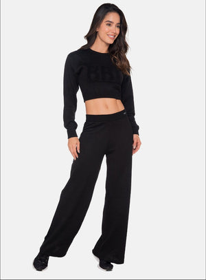Pantalon casual color negro para mujer, marca BABALÚ, referencia 111763, vista frontal. Compra al por mayor en int.babalu.com.co en USD.