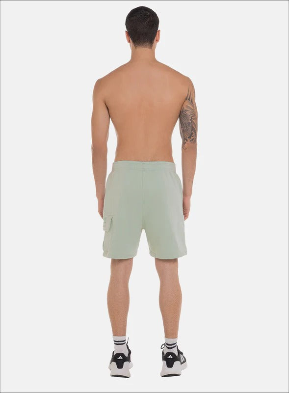 PANTALONETA EN TELA BURDA CON BOLSILLO SOBREPUESTO