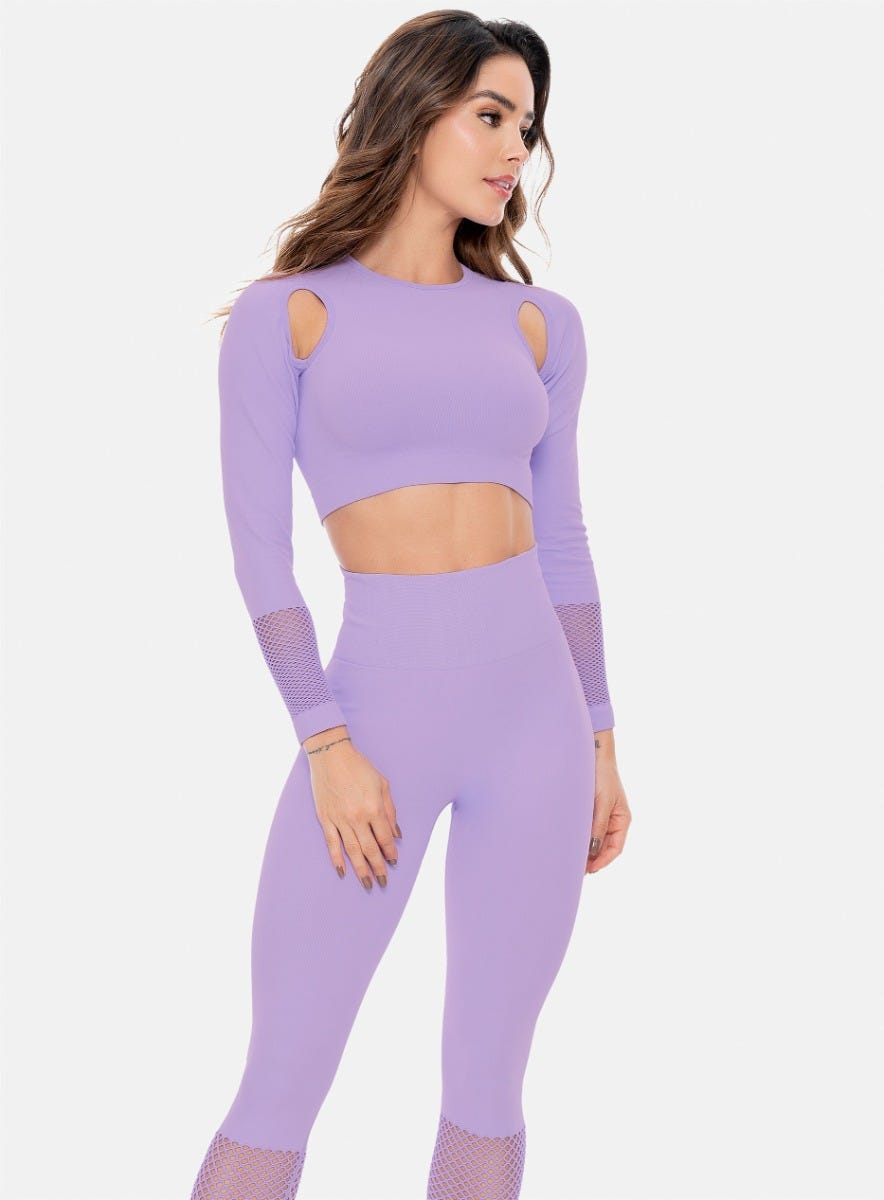 TOP DEPORTIVO MUJER MANGA LARGA SIN COSTURAS TALLA ÚNICA