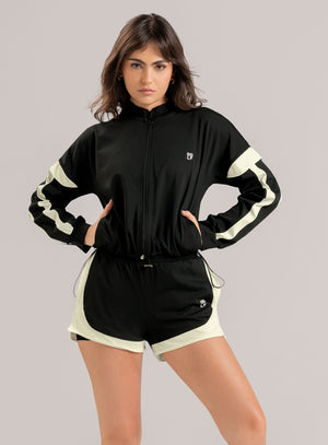 Short deportivo color negro para mujer, marca BABALÚ, referencia 115393, vista frontal. Compra al por mayor en int.babalu.com.co en USD.