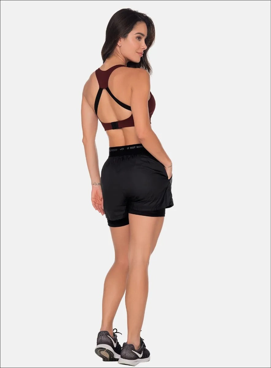 SHORT DEPORTIVO POLIÉSTER SEMI IMPERMEABLE