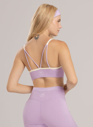 Top deportivo color azul baby para mujer, marca BABALÚ, referencia 115823, vista detalle. Compra al por mayor en int.babalu.com.co en USD.