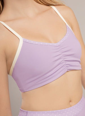 Top deportivo color azul baby para mujer, marca BABALÚ, referencia 115823, vista detalle. Compra al por mayor en int.babalu.com.co en USD.