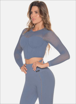 Top deportivo color azul navi para mujer, marca BABALÚ, referencia 109903, vista frontal. Compra al por mayor en int.babalu.com.co en USD.
