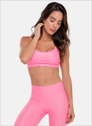 Top deportivo color gris para mujer, marca BABALÚ, referencia 90523, vista frontal. Compra al por mayor en int.babalu.com.co en USD.