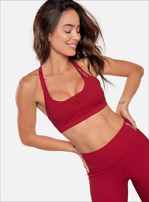 Top deportivo color negro para mujer, marca BABALÚ, referencia 32553, vista frontal. Compra al por mayor en int.babalu.com.co en USD.