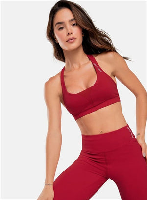 Top deportivo color negro para mujer, marca BABALÚ, referencia 32553, vista frontal. Compra al por mayor en int.babalu.com.co en USD.