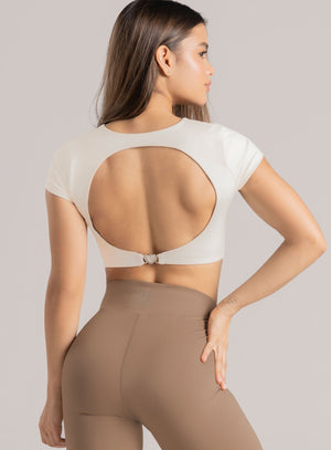 Top deportivo color verde para mujer, marca BABALÚ, referencia 113673, vista trasera. Compra al por mayor en int.babalu.com.co en USD.