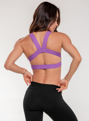 Top deportivo color verde para mujer, marca BABALÚ, referencia 92343, vista trasera. Compra al por mayor en int.babalu.com.co en USD.