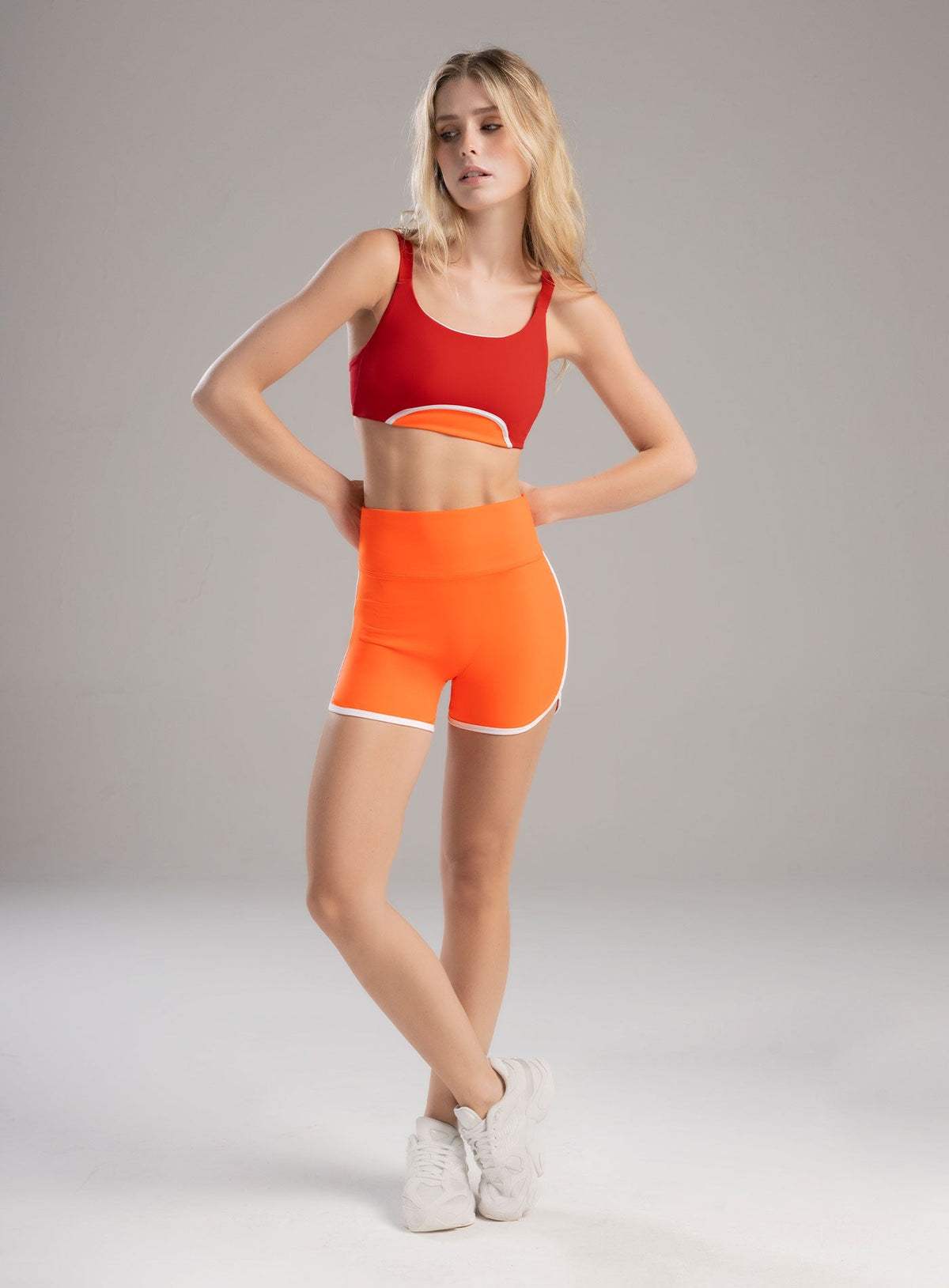 SHERY FABRIC SPORTS SHORTS WITH CONTRAST TRIMS - SPECIAL PRICE
