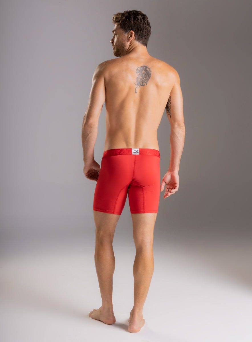 LONG MICROFIBER MESH BOXER BRIEF