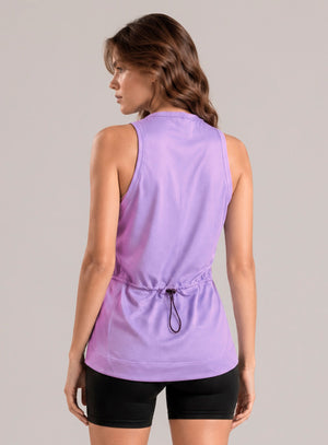 Blusa deportiva color morado para mujer, marca BABALÚ, referencia 114913, vista trasera. Compra al por mayor en int.babalu.com.co en USD.