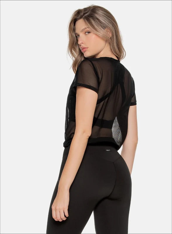 Blusa deportiva color vino tinto para mujer, marca BABALÚ, referencia 101383, vista trasera. Compra al por mayor en int.babalu.com.co en USD.