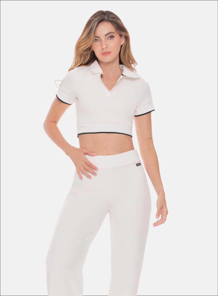 Blusa deportiva para mujer, marca BABALÚ, referencia 108973, vista detalle. Compra al por mayor en int.babalu.com.co en USD.