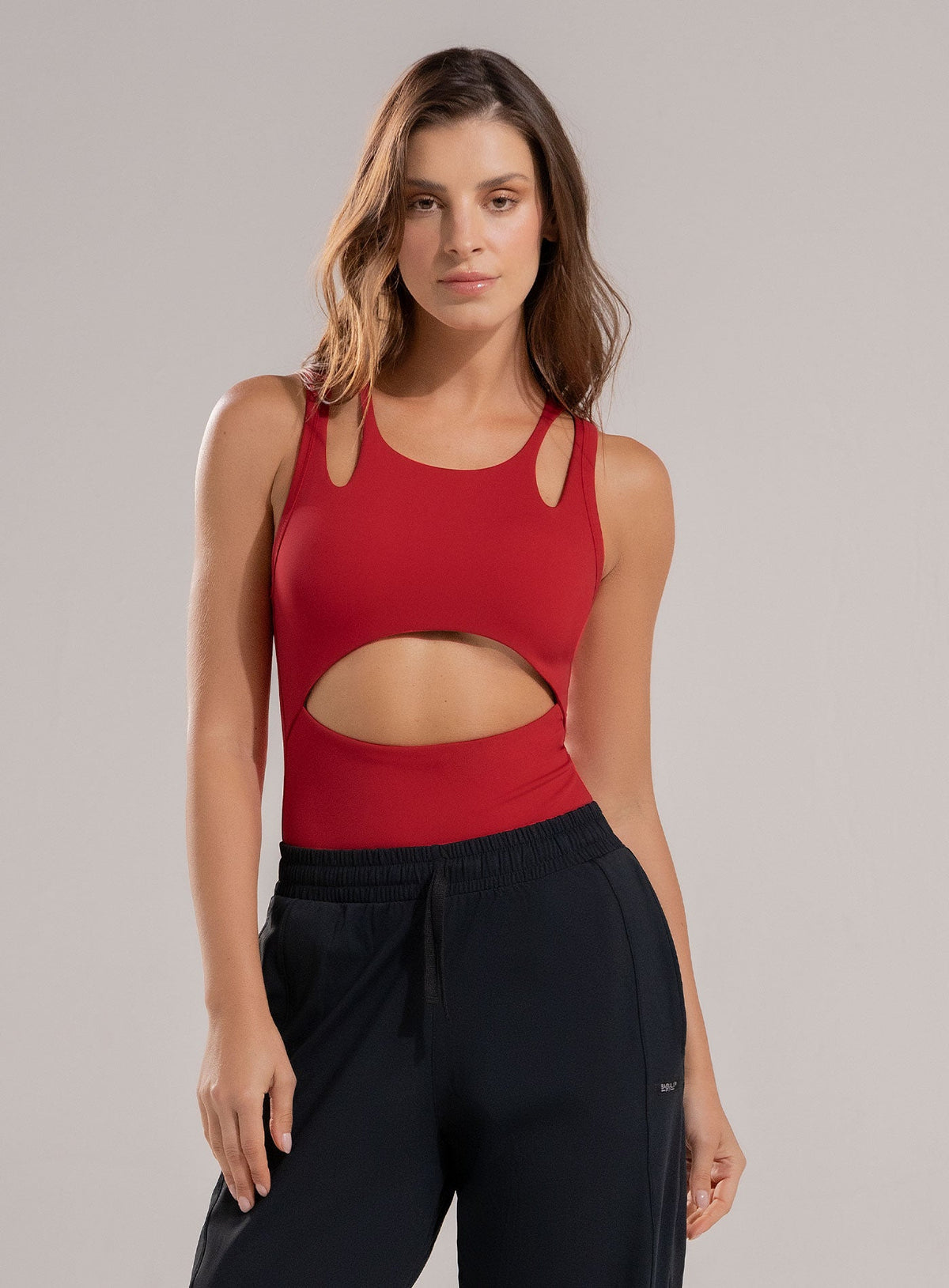 Body de color rojo para mujer, marca BABALÚ, referencia 112463, vista frontal. Compra al por mayor en int.babalu.com.co en USD.