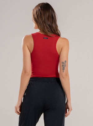 Body de color rojo para mujer, marca BABALÚ, referencia 112463, vista trasera. Compra al por mayor en int.babalu.com.co en USD.