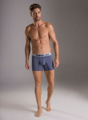 Boxer corto color azul para hombre, marca TARRAO, referencia 18551, vista frontal. Compra al por mayor en int.babalu.com.co en USD.