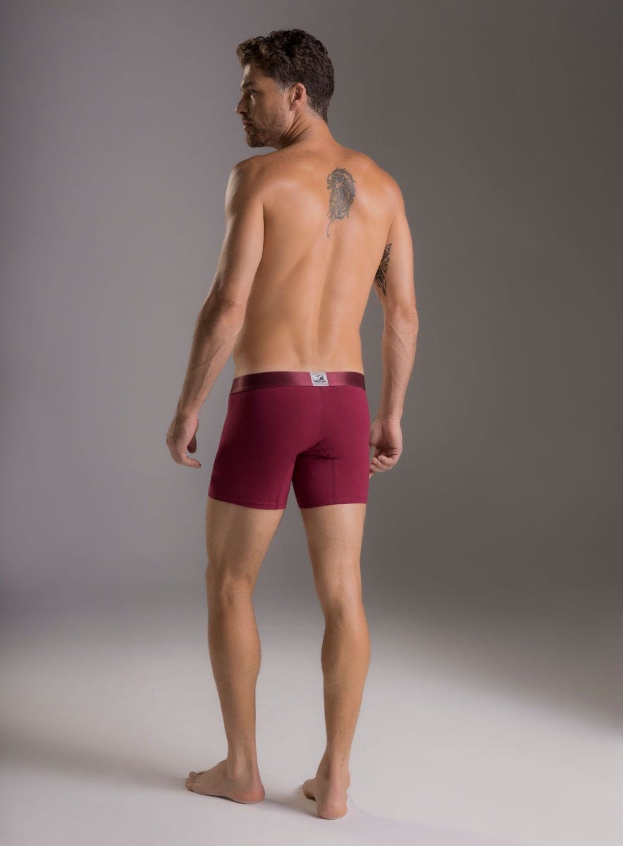 Boxer corto color azul para hombre, marca TARRAO, referencia 18551, vista trasera. Compra al por mayor en int.babalu.com.co en USD.