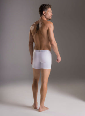 Boxer corto color blanco para hombre, marca TARRAO, referencia 18551, vista trasera. Compra al por mayor en int.babalu.com.co en USD.