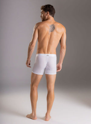 Boxer corto color blanco para hombre, marca TARRAO, referencia 18931, vista trasera. Compra al por mayor en int.babalu.com.co en USD.