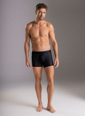 Boxer corto color negro para hombre, marca TARRAO, referencia 18931, vista frontal. Compra al por mayor en int.babalu.com.co en USD.