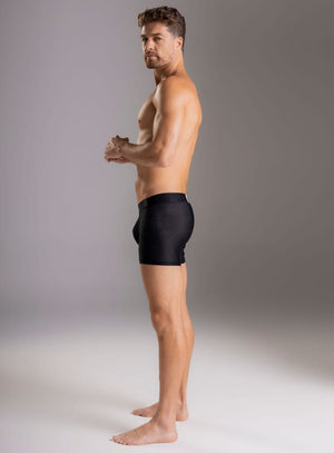 Boxer corto color negro para hombre, marca TARRAO, referencia 18931, vista lateral. Compra al por mayor en int.babalu.com.co en USD.