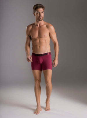 Boxer corto color vino tinto para hombre, marca TARRAO, referencia 18551, vista frontal. Compra al por mayor en int.babalu.com.co en USD.