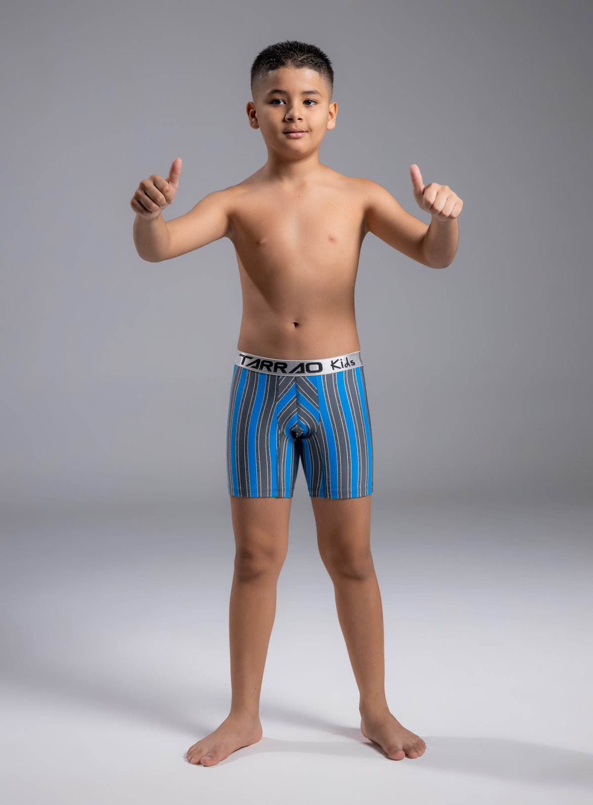 Boxer junior color azul para infantil, marca TARRAO, referencia 19931b, vista frontal. Compra al por mayor en int.babalu.com.co en USD.