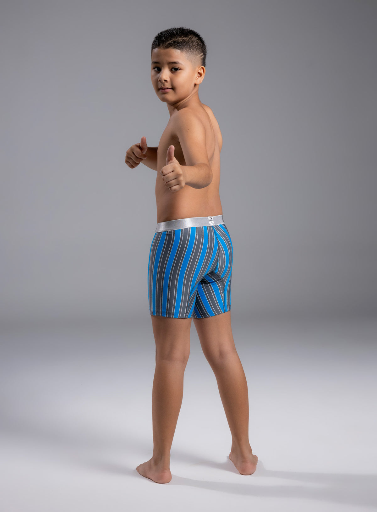 Boxer junior color azul para infantil, marca TARRAO, referencia 19931b, vista trasera. Compra al por mayor en int.babalu.com.co en USD.