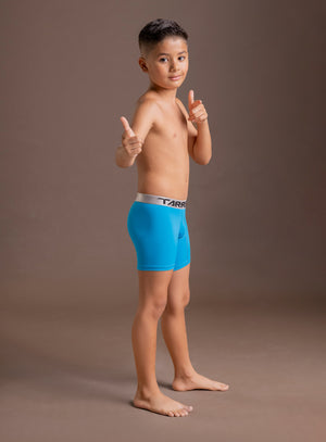 Boxer junior color azul para infantil, marca TARRAO, referencia 77931, vista frontal. Compra al por mayor en int.babalu.com.co en USD.