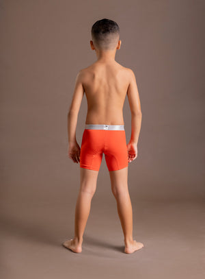 Boxer junior color naranja para infantil, marca TARRAO, referencia 77931, vista detalle. Compra al por mayor en int.babalu.com.co en USD.