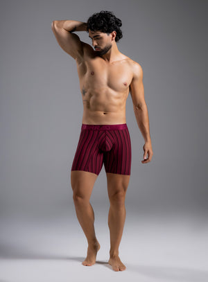 Boxer microfibra color vino tinto para hombre, marca TARRAO, referencia 17001i, vista frontal. Compra al por mayor en int.babalu.com.co en USD.