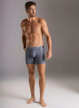 BOXER LARGO MICROFIBRA MALLA