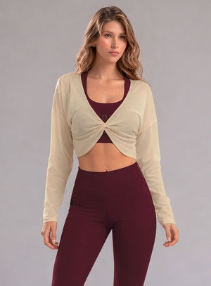 Buzo deportivo color arequipe para mujer, marca BABALÚ, referencia 110633, vista frontal. Compra al por mayor en int.babalu.com.co en USD.