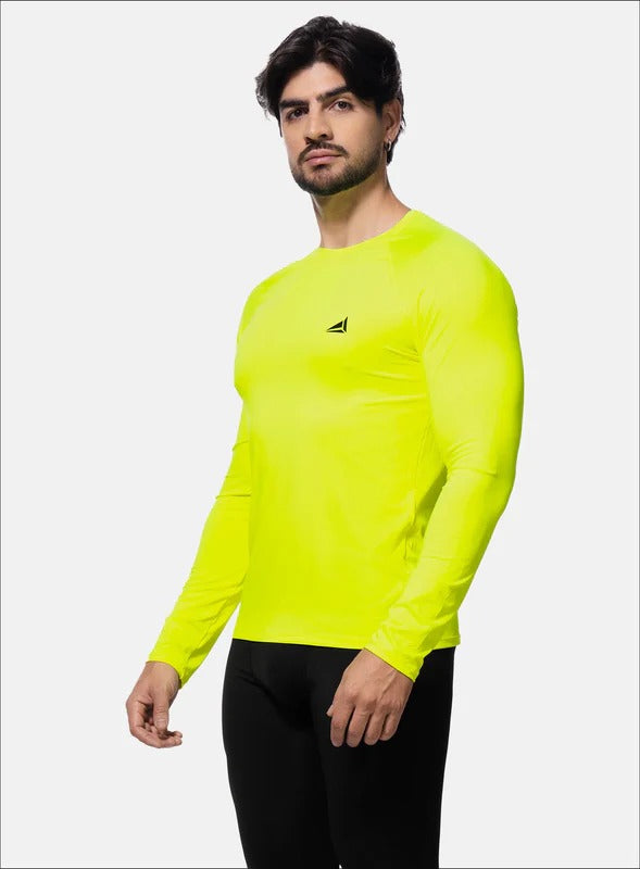 Camibuso deportivo color amarillo neon para hombre, marca INIZIO, referencia 84386, vista frontal. Compra al por mayor en int.babalu.com.co en USD.