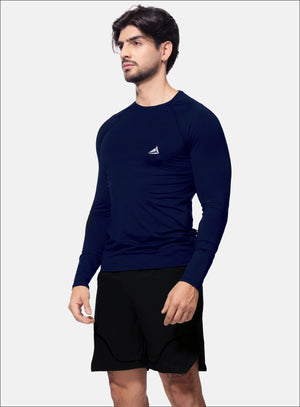Camibuso deportivo color azul para hombre, marca INIZIO, referencia 84386, vista frontal. Compra al por mayor en int.babalu.com.co en USD.