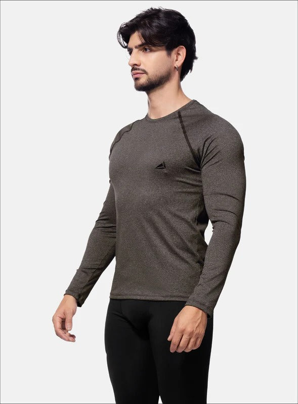 Camibuso deportivo color gris para hombre, marca INIZIO, referencia 84386, vista lateral. Compra al por mayor en int.babalu.com.co en USD.