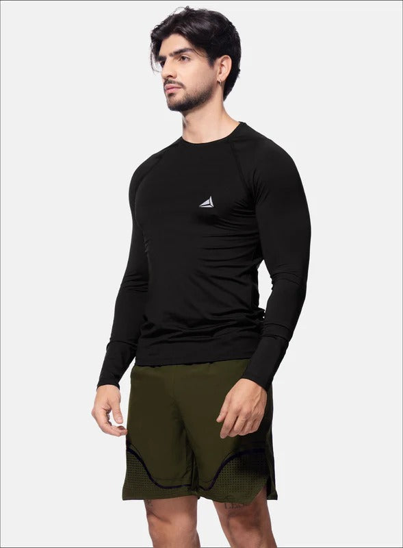 Camibuso deportivo color negro para hombre, marca INIZIO, referencia 84386, vista frontal. Compra al por mayor en int.babalu.com.co en USD.