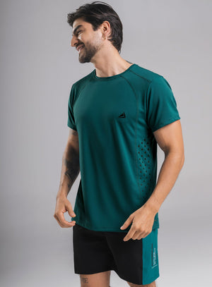 Camiseta deportiva color azul para hombre, marca INIZIO, referencia 86636, vista frontal. Compra al por mayor en int.babalu.com.co en USD.