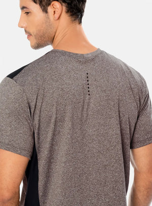 Camiseta deportiva color gris para hombre, marca INIZIO, referencia 86066, vista trasera. Compra al por mayor en int.babalu.com.co en USD.