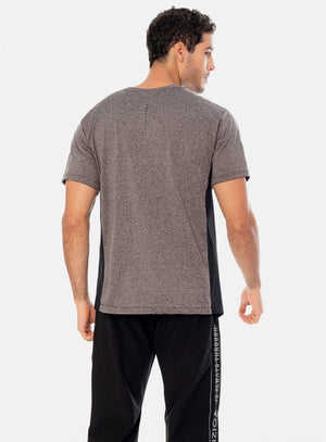 Camiseta deportiva color gris para hombre, marca INIZIO, referencia 86066, vista trasera. Compra al por mayor en int.babalu.com.co en USD.