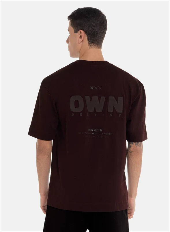 OVERSIZED 100% COTTON T-SHIRT WITH FRONT PRINT - SPECIAL PRICE