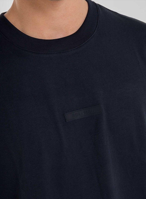 Camiseta oversize color azul para hombre, marca BBL MEN, referencia 79, vista detalle. Compra al por mayor en int.babalu.com.co en USD.