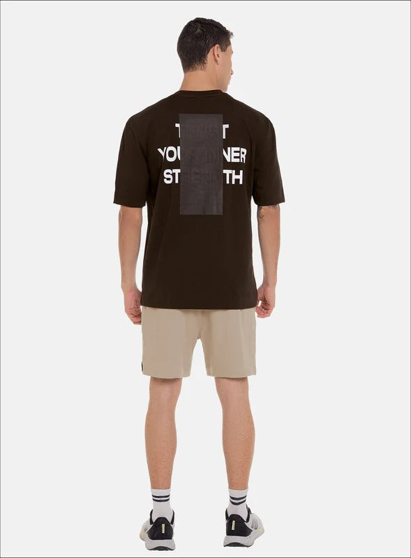 Camiseta oversize color negro para hombre, marca BBL MEN, referencia 119, vista trasera. Compra al por mayor en int.babalu.com.co en USD.