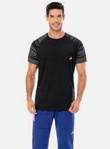 CAMISETA DEPORTIVA HOMBRE MANGA RANGLA ESTAMPADA  TALLA S - M - L - XL PRECIO ESPECIAL